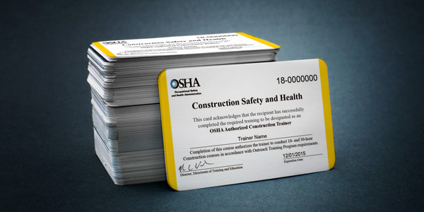 Osha Intructor Card Example SafetyGuardian November 2016 | NC State University Industry Extension ...