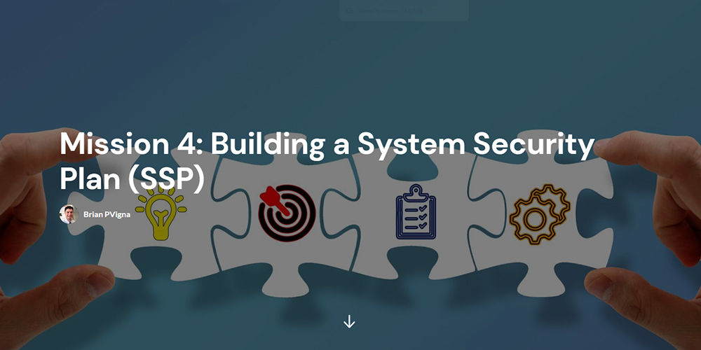 Mission 4: Building a System Security Plan (SSP)