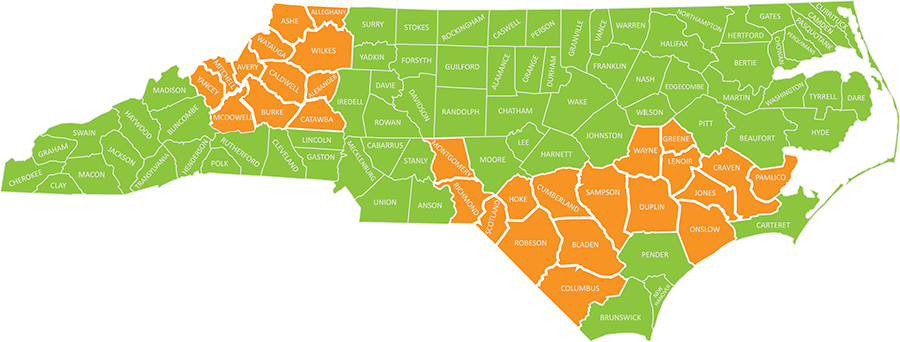 SMARTER NC Map of NC