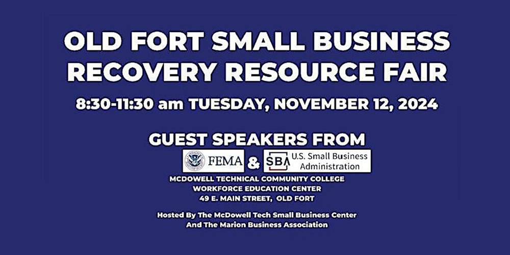 Old Fort Small Business Recovery Resource Fair